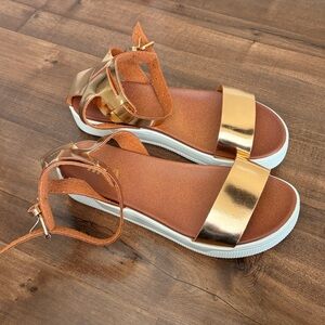 MIA Rose Gold Platform Sandals